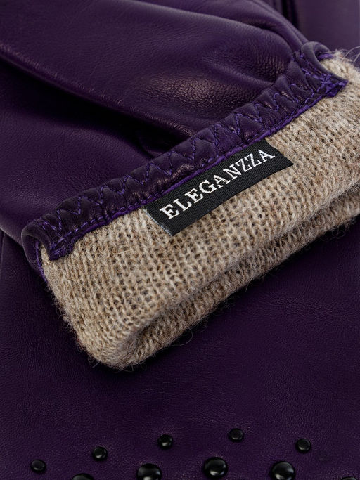 Перчатки женские ш+каш. IS00580 purple - Eleganzza фото 9