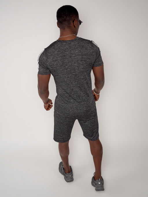 Спортивный костюм летний мужской темно-серого цвета 22265TC - FUYOUKAI фото 10
