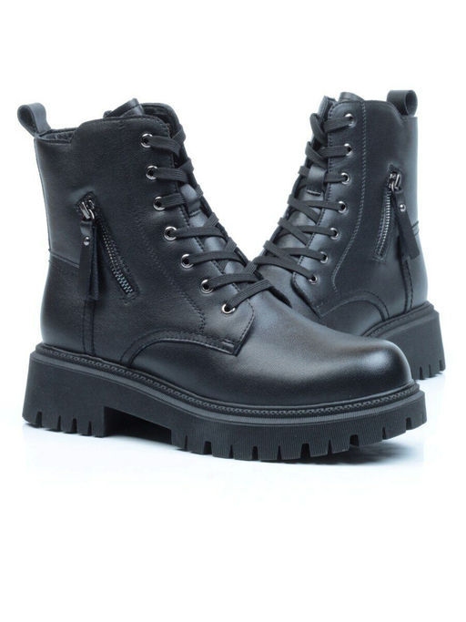 01-5269-1 BLACK Ботинки демисезонные женские (натуральная кожа, байка) - No name фото 13