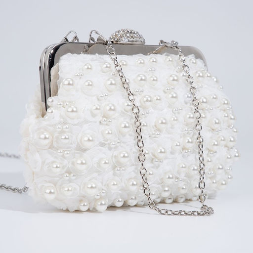 Сумка-клатч на фермуаре, цвет белый - Simaland фото 4