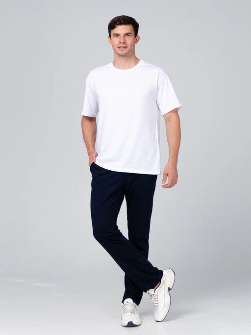 Брюки мужские кулирка (темно синий) - Lena basco фото 11