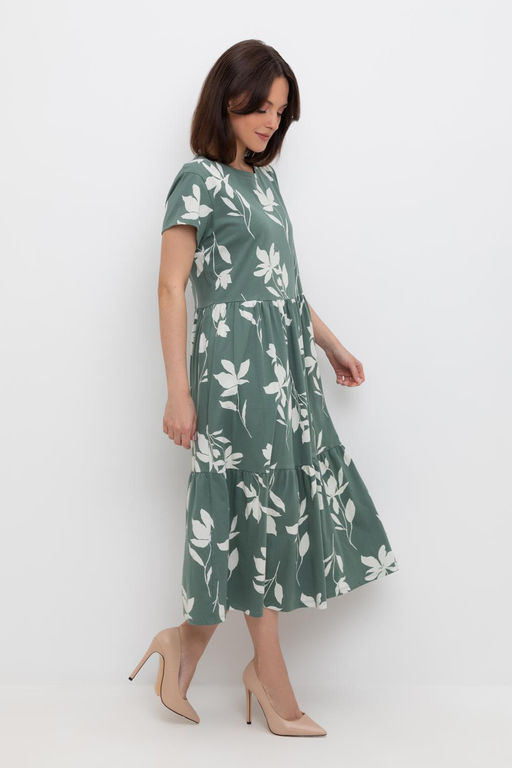 VERY NEAT _ ЕВТ 5019/зеленый мох,магнолия платье жен