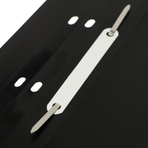 Цена за 20 шт. Папка-скоросшиватель с перфорацией Calligrata, А4, 180 мкм, черная с прозр.верхом  фото 3