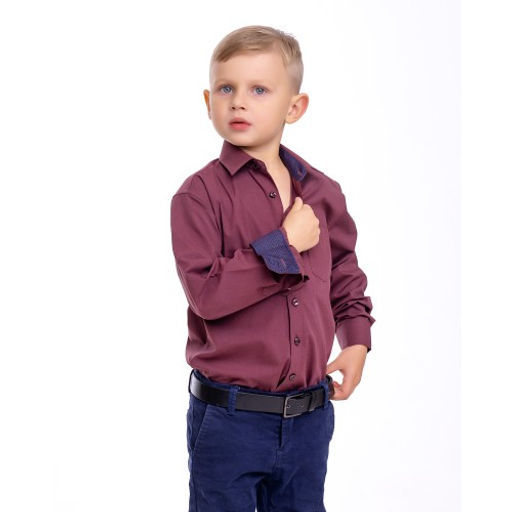 Рубашка детская Tsarevich Maroon/Z  фото 3