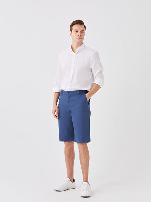 Rahat Kal?p Gabardin Erkek Bermuda ?ort