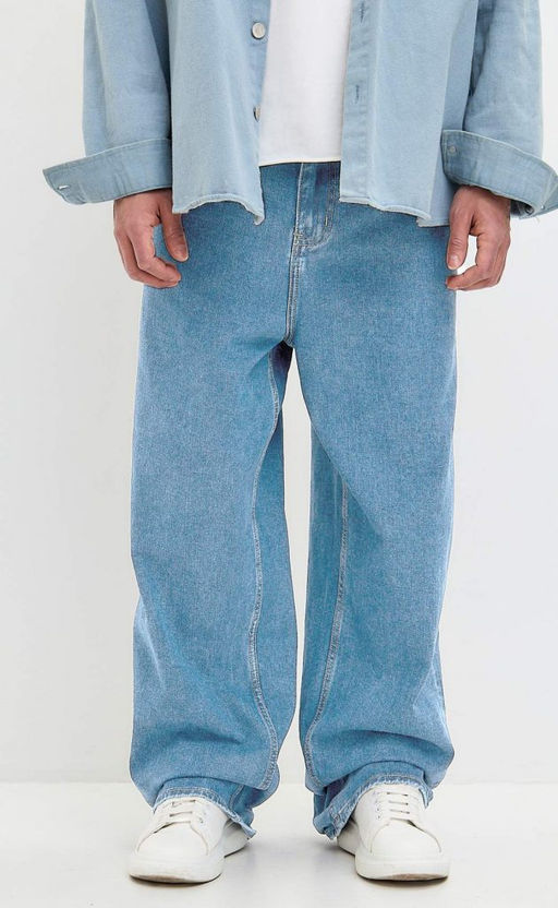 Джинсы муж. A2025 pale blue - Fine joyce фото 3