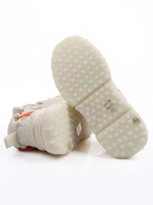 03-JM401-2 MILK Кроссовки женские (натуральная кожа)