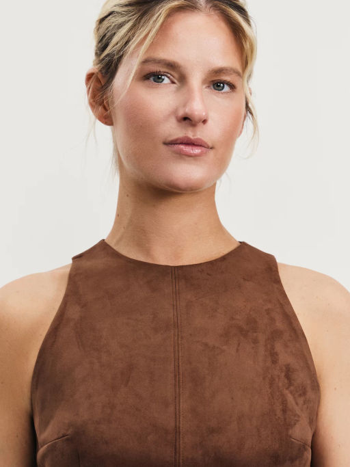 Платье мини из искусственной замши / Zarina  фото 5