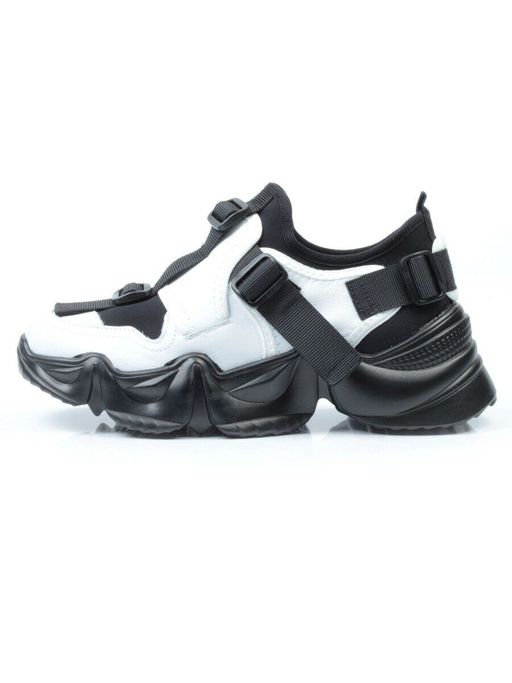 05-FDG103-2P WHITE/BLACK Кроссовки женские (натуральная кожа, текстиль) - No name фото 9