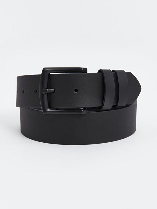 Deri G?r?n?ml? Erkek Kemer