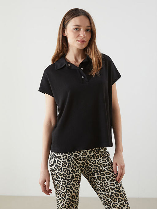 Polo Yaka Oversize Kad?n Ti??rt