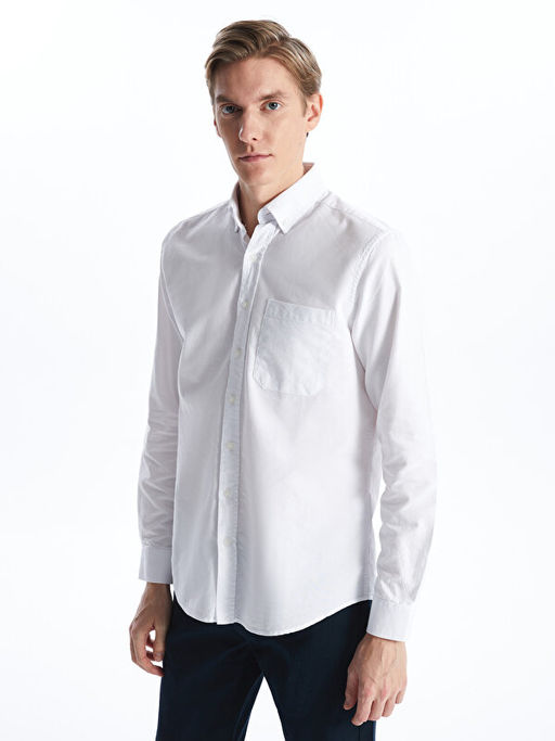 Regular Fit Uzun Kollu Oxford Erkek G?mlek