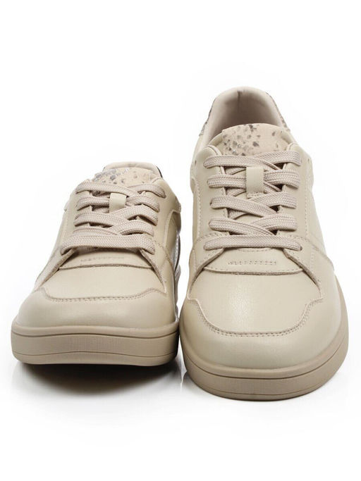 03-A1019-5 BEIGE Полуботинки спортивные женские (натуральная кожа)