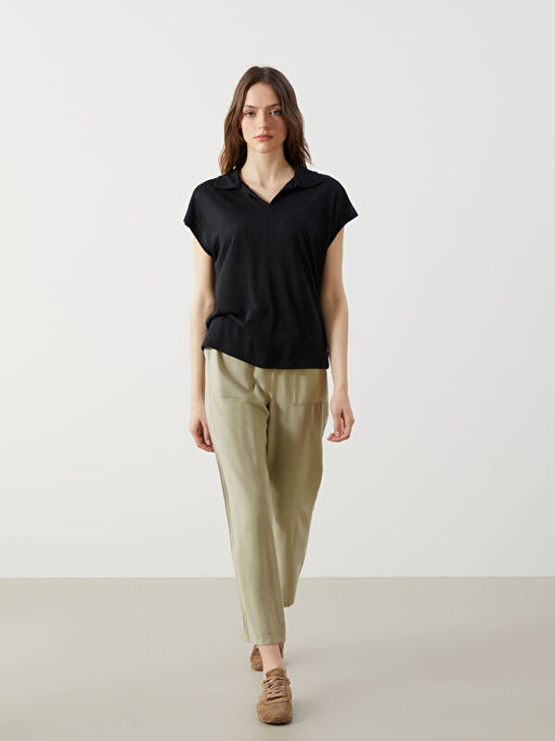 Beli Lastikli Havu? Kesim Kad?n Pantolon