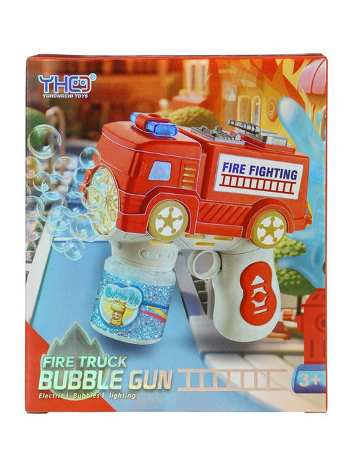 Генератор мыльных пузырей Пожарная машина, световые эффекты, работает от батареек - Simaland фото 9