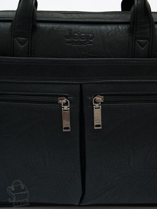 Портфель мужской 1795-01 black Jeep - S-style фото 6