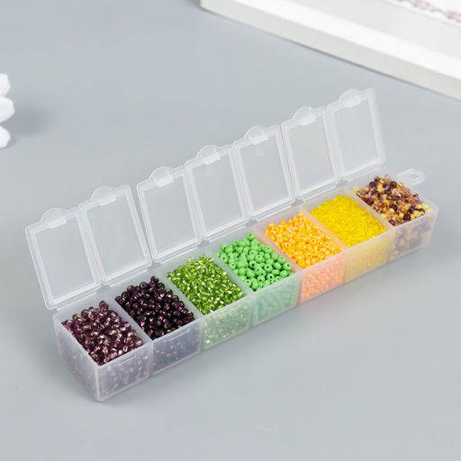 Бисер Preciosa Чехия, 7 цветов, 90 г