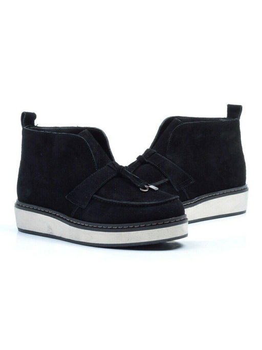 01-5172-2 BLACK Ботинки женские демисезонные (натуральная замша, байка) - Фабричный китай фото 13