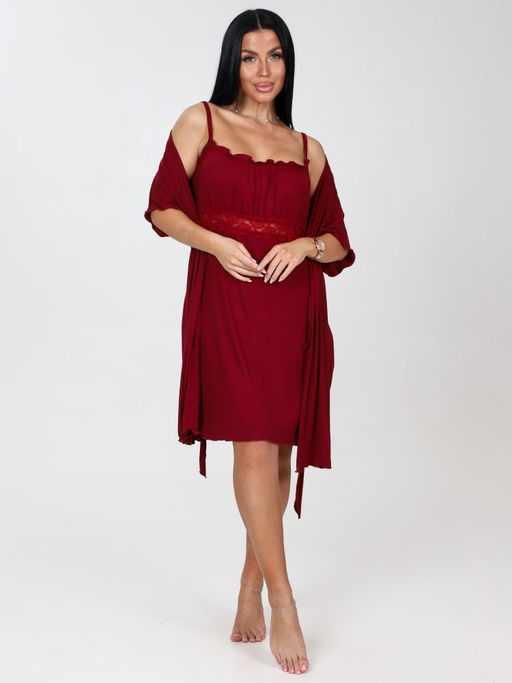 476-ХС ЖЕНСКИЙ КОМПЛЕКТ ДВОЙКА (Бордо) - А-дина фото 3