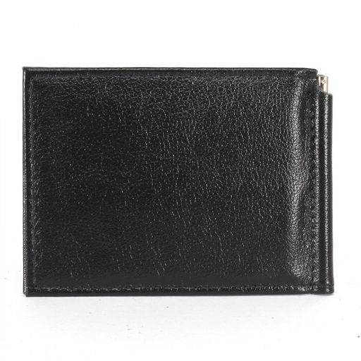 Зажим для купюр Croco-зк-301 (6 карм) натуральная кожа черный матовый (3) 229809  фото 2