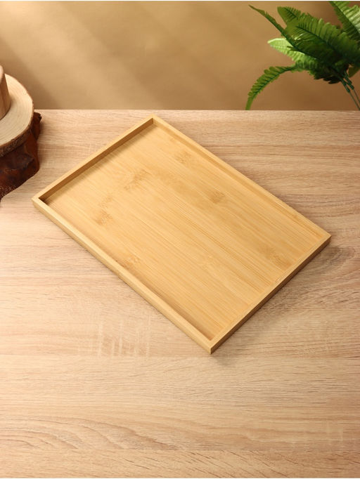 Поднос, 33×23×1.5 см, бамбук