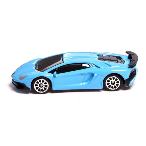 Машина металлическая LAMBORGHINI AVENTADOR LP750-4 SV, 1:64, цвет голубой - Автоград фото 2