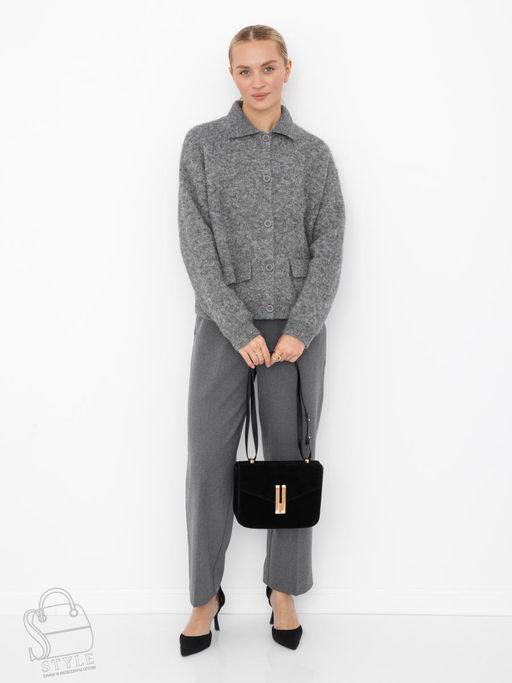 Сумка женская кожаная 1045MF black Polina&Eiterou  в Новосибирске