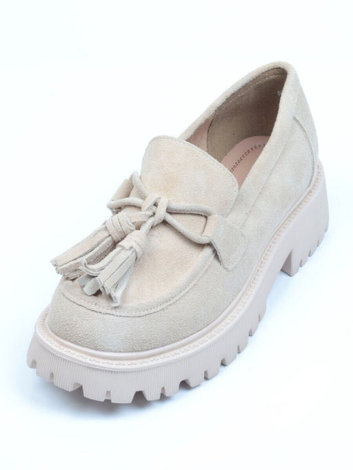 03-5929-2 BEIGE Лоферы женские - No name фото 5