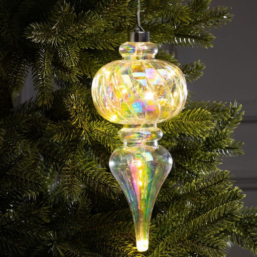 Ёлочная игрушка светодиодная Сияние, 2711 см, 12 LED, от батареек ААх2, свечение тёплое белое