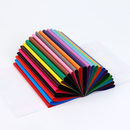 Бумага цветная двусторонняя А4, 24 листа, 8 цветов, мелованная «БукиБяки»