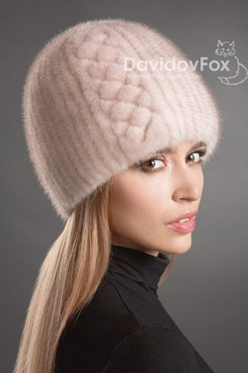 Шапка Сноп норка орнамент кизил