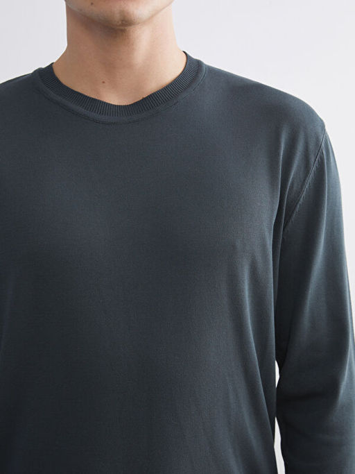 Bisiklet Yaka Erkek Triko Kazak