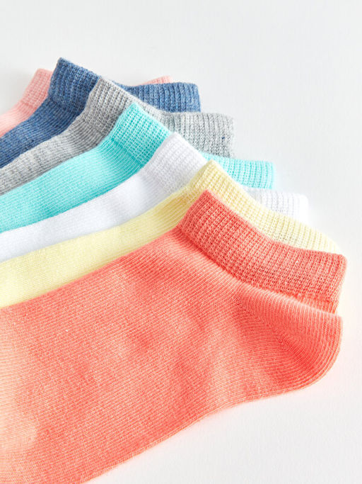 Basic K?z ?ocuk Patik ?orap 7li