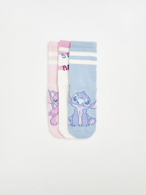 Lilo ve Stitch Desenli K?z ?ocuk Soket ?orap 3l? - Waikiki фото 2