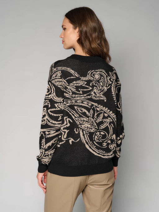 Джемпер женский 12411-53025 paisley black - Eleganzza фото 2