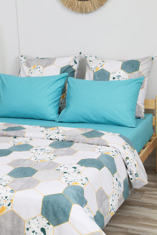 Наволочка поплин Соты-компаньон