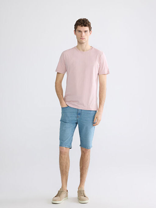 Bisiklet Yaka Penye Erkek Ti??rt