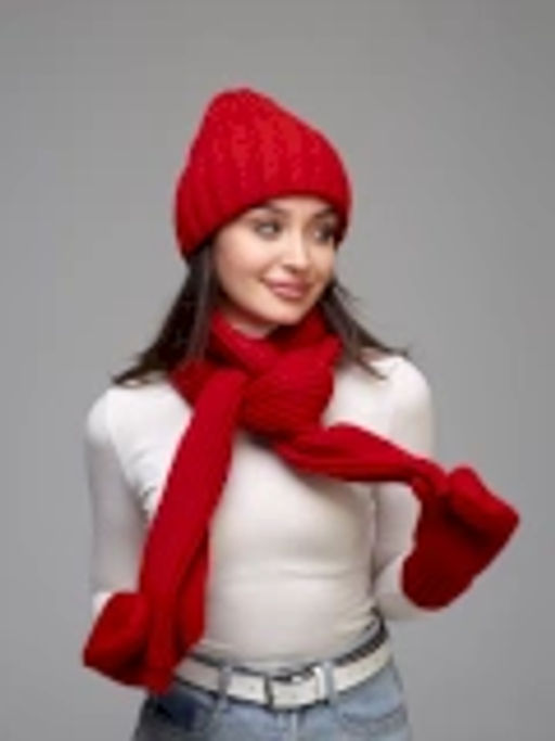 Комплект Грация new (шапка+шарф+варежки) - Tamasha фото 5