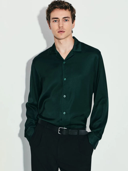 Сатиновая рубашка relax fit / Zarina