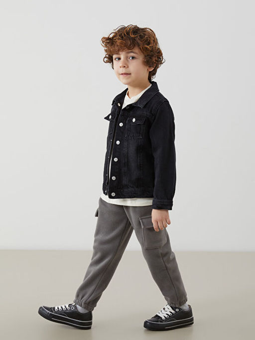 Basic Erkek ?ocuk Jean Ceket