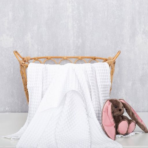 Полотенце уголок вафельное Крошка Я Boho 120х120 см, цвет белый, 100% хлопок, 290 г/м2  фото 12