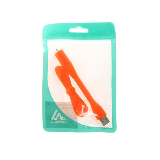 Вентилятор с гибким корпусом Luazon LOF-05, USB, 11 см, оранжевый - Luazon home фото 4