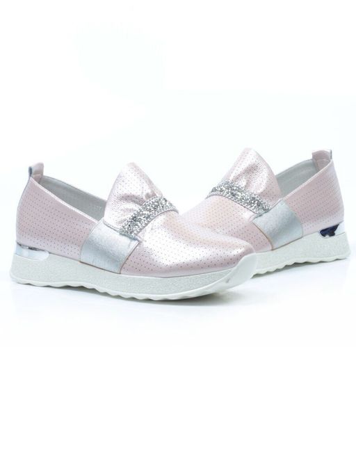 07-D08 PINK Слипоны женские (натуральная кожа) - Фабричный китай фото 13