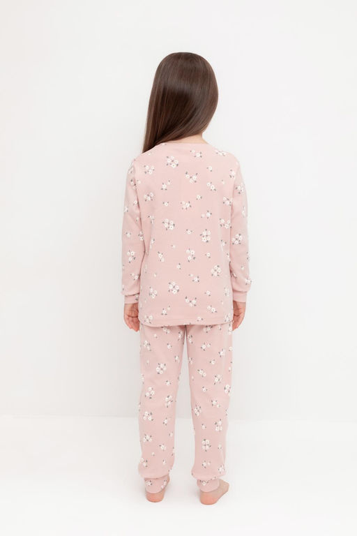 К 1552/дымчатая роза,ромашковое поле пижама дет