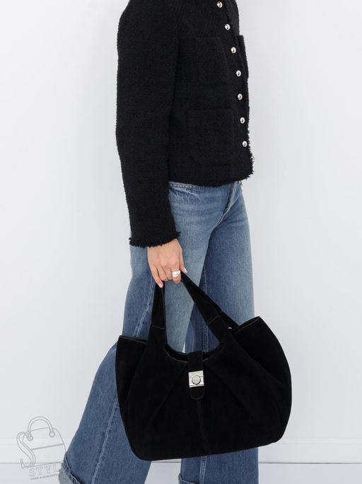 Сумка женская кожаная 2500YF black Polina&Eiterou в Новосибирске