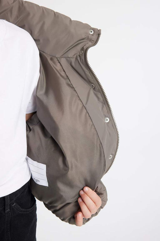 Водоотталкивающее пальто для девочек - Defacto фото 5