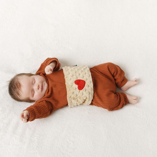 Развивающая игрушка пояс-грелка «Мамина любовь» с вишнёвыми косточками, цвет бежевый