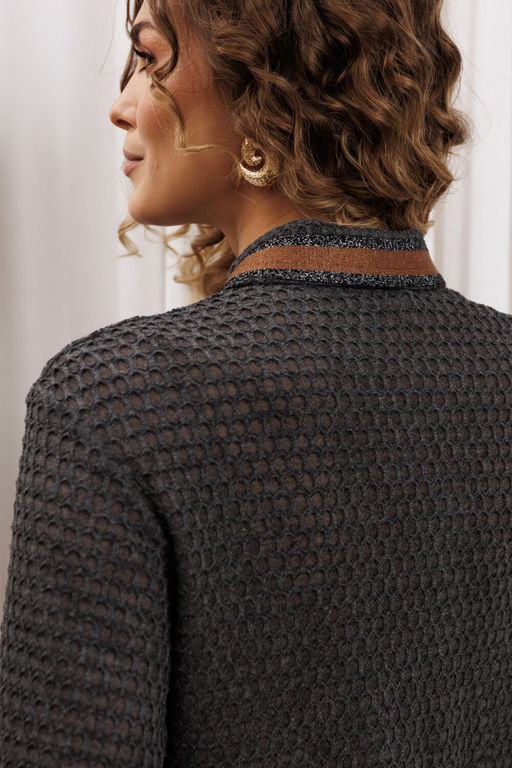 Джемпер Gizart 15380/1 серый, коричневый