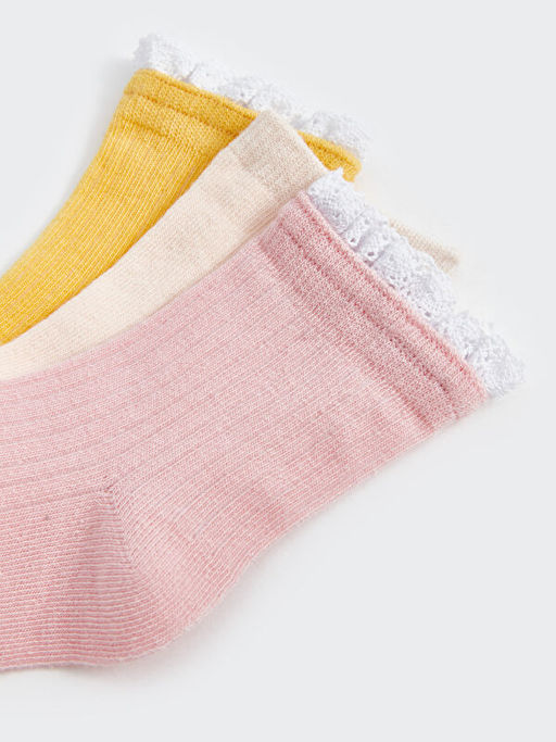 Basic K?z Bebek Soket ?orap 3l? - Waikiki фото 3