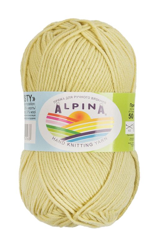 Пряжа ALPINA MISTY 70% хлопок, 30% шерсть 10 шт. х 50 г 105 м  5 м